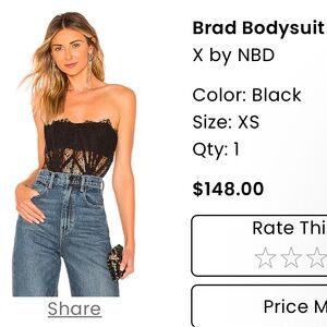 Brad Bodysuit in Black
X BY NBD